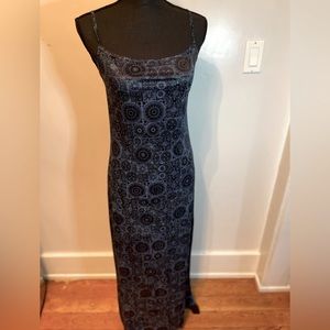 Steve Madden vintage blue maxi dress